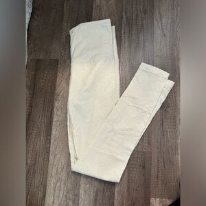Cream textured calia leggings